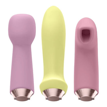 Set di 4 vibratori in silicone waterproof per massima versatilità e piacere completo